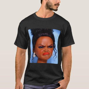 Boze walgelijke zwarte poppengezicht meme Boze wal T-shirt