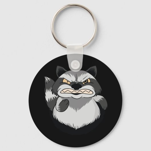Boze Wasbeer Sleutelhanger (Voorkant)