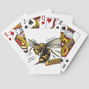 Boze Wesp BZZZT Stripboek Kunst Pokerkaarten