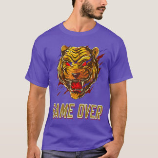 Boze Wildigeriger Gezicht Game Over Gaming Video G T-shirt