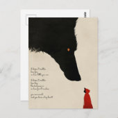 Boze wolf en de kleine rode mantel briefkaart (Voorkant / Achterkant)