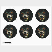 boze wolf stiker :) ronde sticker (Vel)