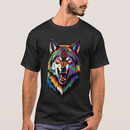 Boze Wolfskop T-shirt (Voorkant)