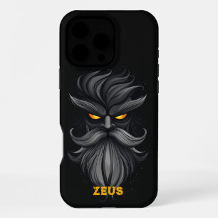 Boze Zeus Zwart iPhone 16 Pro Max Hoesje