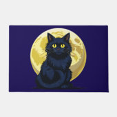 Boze zwarte kat deurmat (Voorkant)