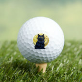 Boze zwarte kat golfballen (Insitu Shirt)
