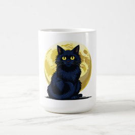 Boze zwarte kat koffiemok