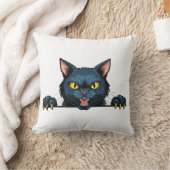Boze zwarte kat kussen (Deken)