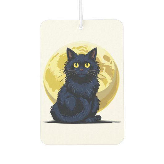 Boze zwarte kat luchtverfrisser (Voorkant)