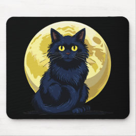 Boze zwarte kat muismat