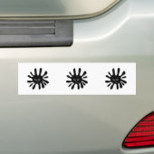 Boze Zwarte Verfspatten Bumpersticker (Op auto)