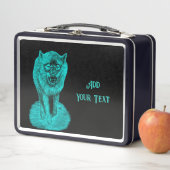 Boze Zwarte Wolf in de Nacht (In situ)