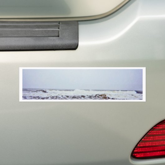 Boze zwiepende golven bumpersticker (Op auto)