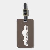 Bozeman Alsjeblieft Bagagelabel (Voorkant verticaal)