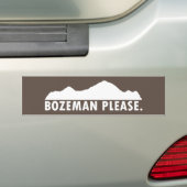 Bozeman Alsjeblieft Bumpersticker (Op auto)