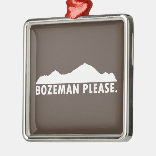 Bozeman Alsjeblieft Metalen Ornament (Links)