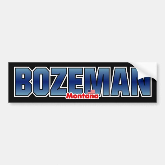 Bozeman Bumper Bumpersticker (Voorkant)
