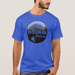 Bozeman Montana artistieke skiër T-shirt