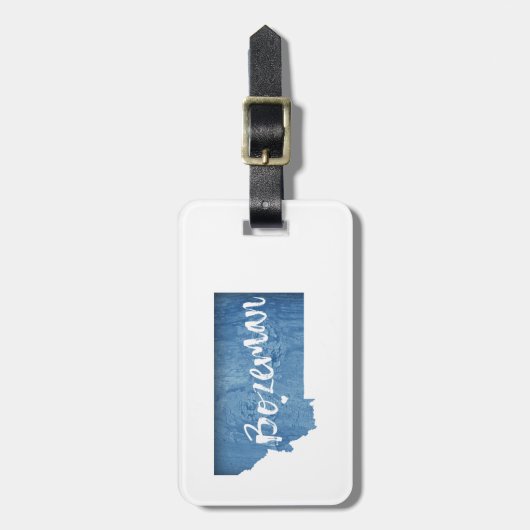 Bozeman, Montana Bagagelabel (Voorkant verticaal)