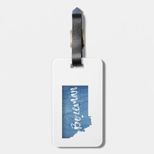 Bozeman, Montana Bagagelabel (Achterkant verticaal)