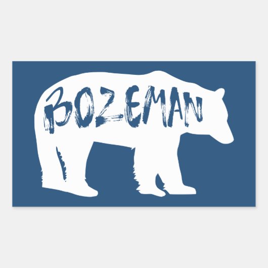 Bozeman Montana Beer Rechthoekige Sticker (Voorkant)