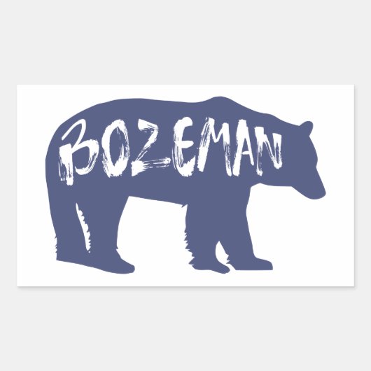 Bozeman Montana Beer Rechthoekige Sticker (Voorkant)