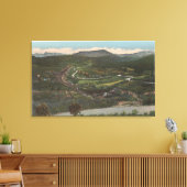 Bozeman, Montana - Bozeman Pass op Highway 10 Canvas Afdruk (Insitu (Woonkamer))