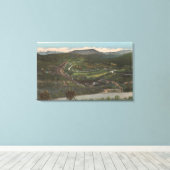 Bozeman, Montana - Bozeman Pass op Highway 10 Canvas Afdruk (Insitu (Houten vloer))
