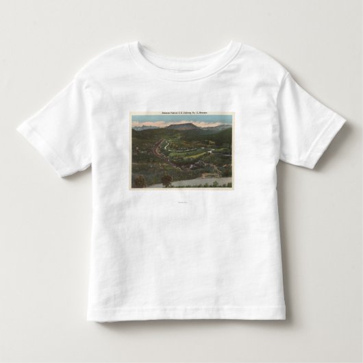 Bozeman, Montana - Bozeman Pass op Highway 10 Kinder Shirts (Voorkant)