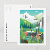 Bozeman, Montana Briefkaart (Voorkant / Achterkant)