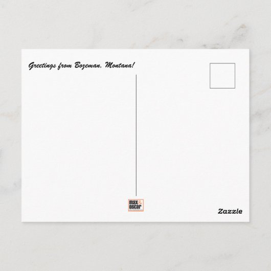Bozeman, Montana Briefkaart (Achterkant)