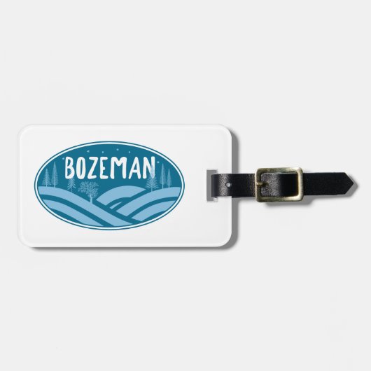 Bozeman Montana buiten Bagagelabel (Voorkant horizontaal)