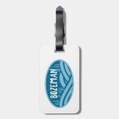 Bozeman Montana buiten Bagagelabel (Achterkant verticaal)