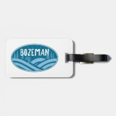 Bozeman Montana buiten Bagagelabel (Achterkant horizontaal)