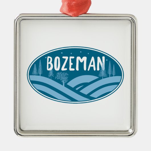 Bozeman Montana buiten Metalen Ornament (Voorkant)