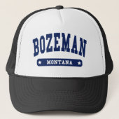 Bozeman Montana College Style t shirten Trucker Pet (Voorkant)