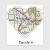Bozeman Montana  kaart Sticker (Vel)