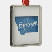 Bozeman, Montana Metalen Ornament (Rechts)