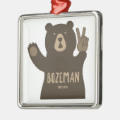 Bozeman Montana Peace Bear Metalen Ornament (Links)