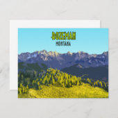 Bozeman Montana  platte Kaart (Voorkant / Achterkant)