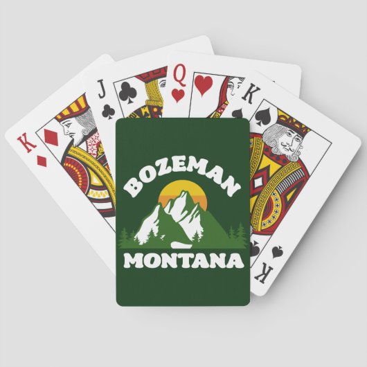 Bozeman, Montana Pokerkaarten (Achterkant)