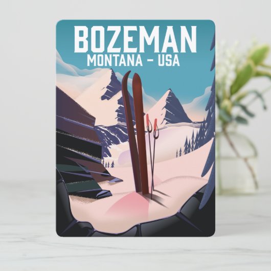 Bozeman Montana poster (Staand voorkant)