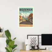  Bozeman Montana Poster (Thuiskantoor)