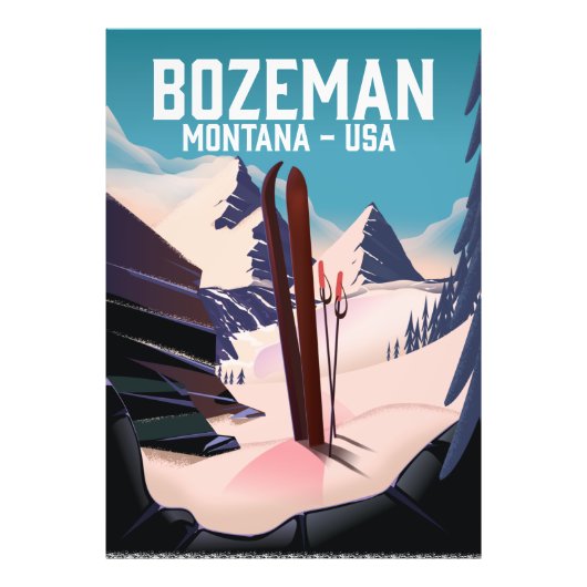 Bozeman Montana poster (Voorkant)