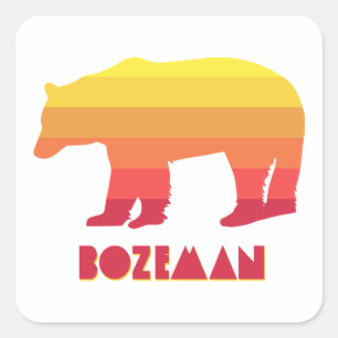 Bozeman Montana Rainbow Beer Vierkante Sticker