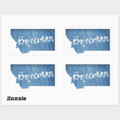 Bozeman, Montana Rechthoekige Sticker (Vel)