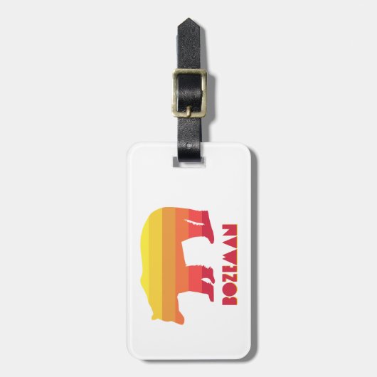 Bozeman Montana Regenboog Beer Bagagelabel (Voorkant verticaal)