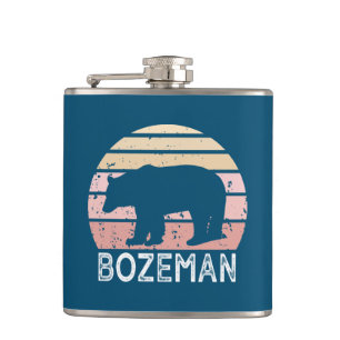 Bozeman Montana Retro Beer Heupfles