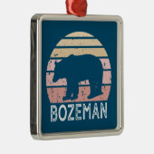 Bozeman Montana Retro Beer Metalen Ornament (Rechts)