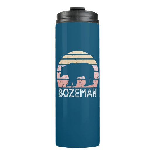 Bozeman Montana Retro Beer Thermosbeker (Voorkant)